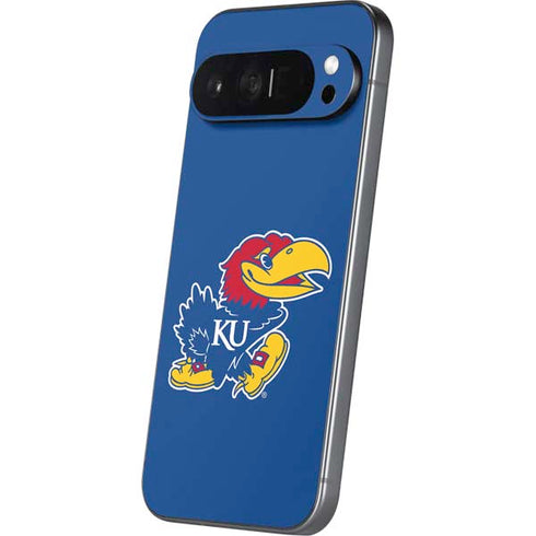 University of Kansas Jayhawks Mascot Outline Pixel 9 Pro XL Skin